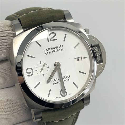 panerai luminor daylight white face|panerai luminor marina automatic 44mm.